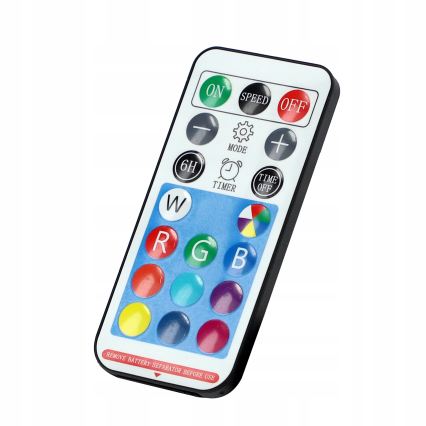 LED RGB dimmerabile solare catena luminosa decorativa 15 LED/18 funzioni USB 6 m IP44 nera + telecomando