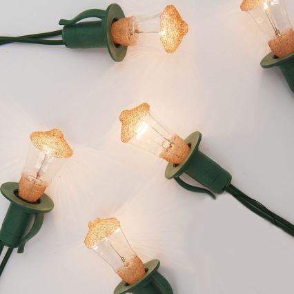 Catena di Natale LANTERN 12xE10/10,7m bianco caldo Fatto in Europa