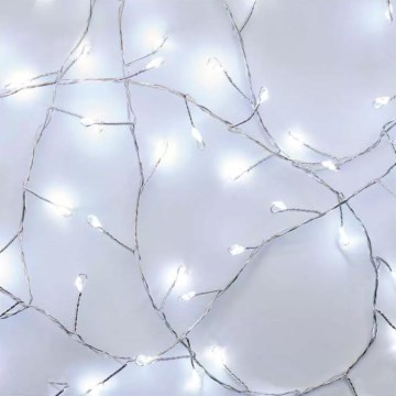 Catena di Natale LED 100xLED/3xAA 2,7 m bianco freddo