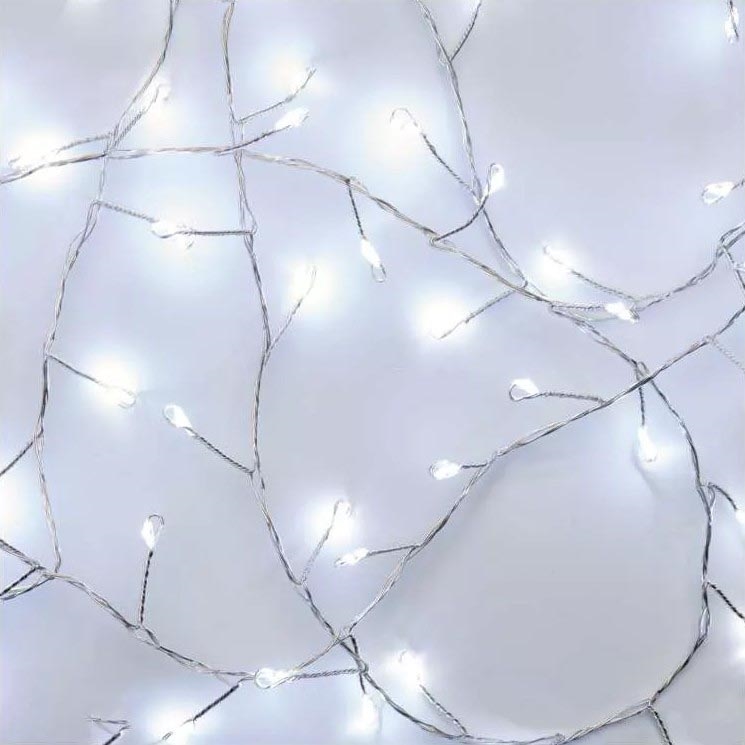 Catena di Natale LED 100xLED/3xAA 2,7 m bianco freddo