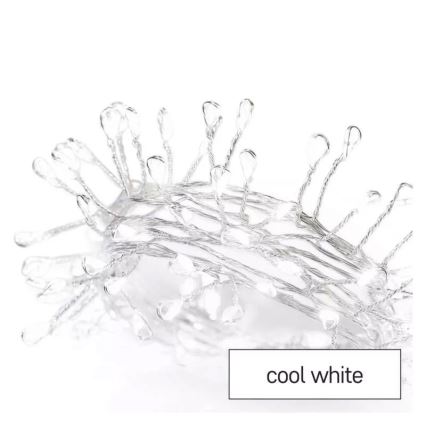 Catena di Natale LED 100xLED/3xAA 2,7 m bianco freddo