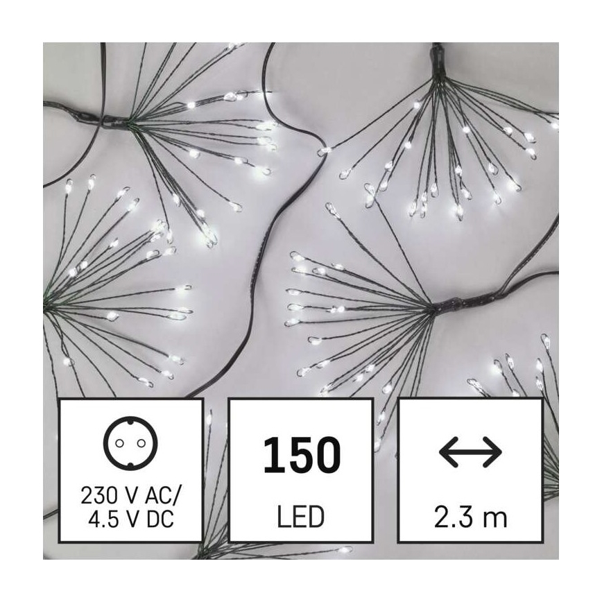Catena di Natale LED 150xLED/5,35m bianco freddo
