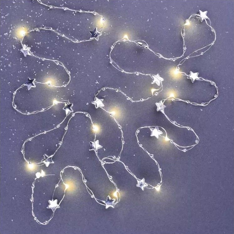 Catena di Natale LED 20xLED/2xAA 2,2 m bianco caldo