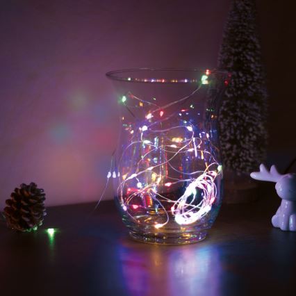 Catena di Natale LED 50xLED 5m multicolore