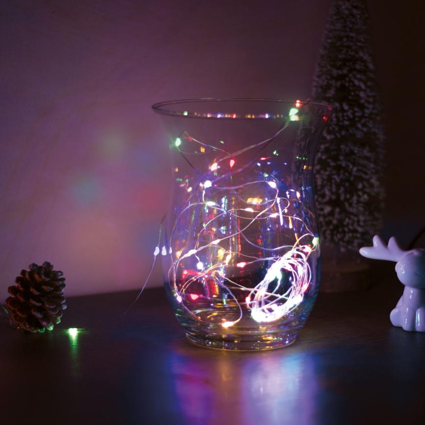 Catena di Natale LED 50xLED 5m multicolore
