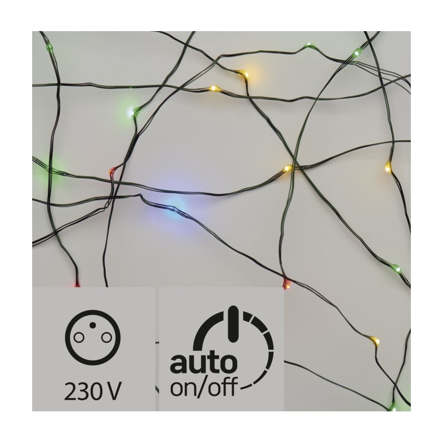 Catena di Natale LED da esterno 150xLED 20m IP44 multicolore