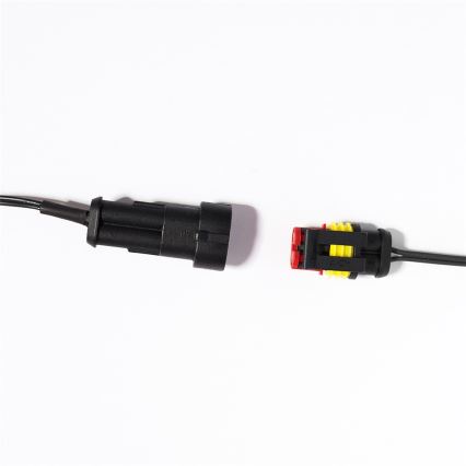Catena LED aggiuntiva per esterni CONE FILAMENT, 20 lampadine E10, 14m, vetro trasparente/bianco caldo, IP44, Realizzata nella Repubblica Ceca