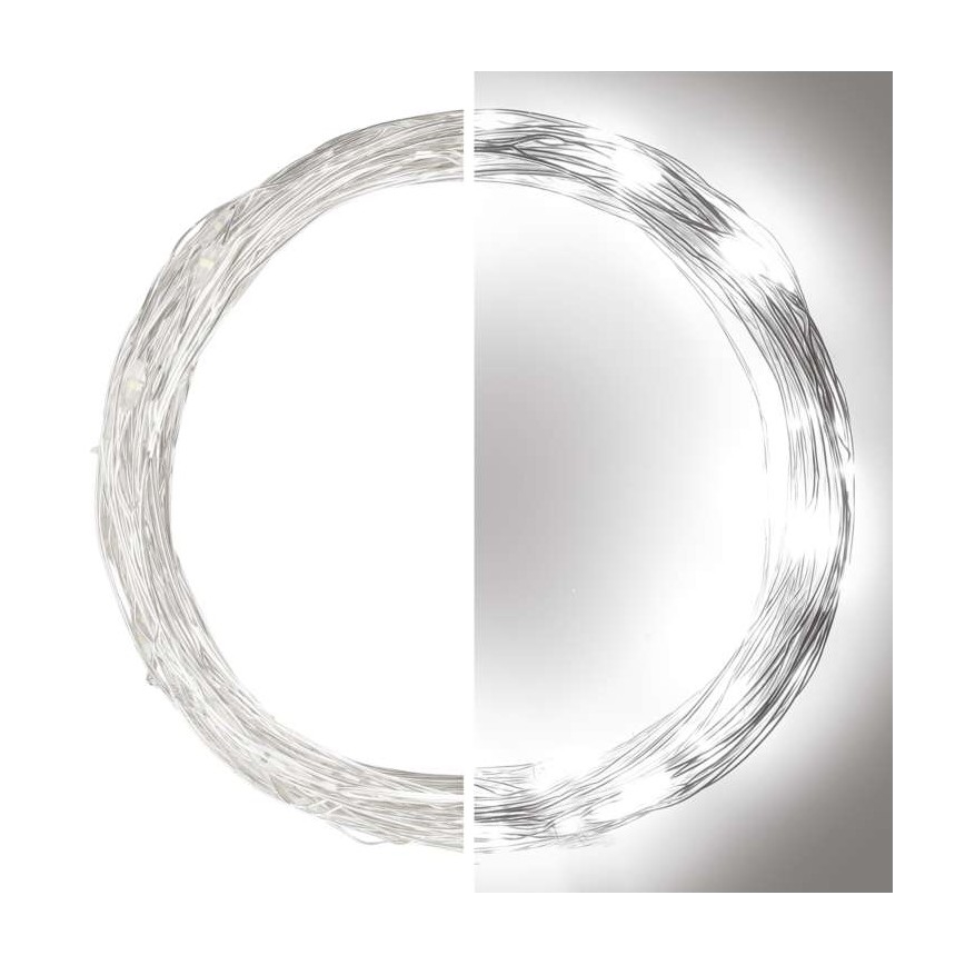 Catena LED da esterno natalizia 100xLED/15m IP44 bianco freddo
