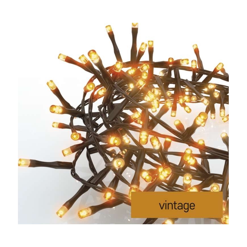 Catena LED da esterno natalizia 300xLED/11m IP44 vintage