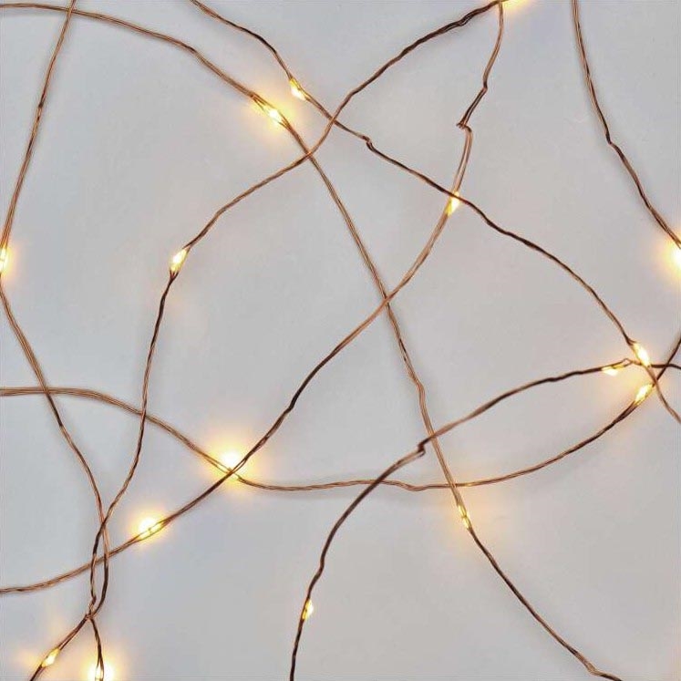 Catena LED da esterno natalizia 40xLED/9m IP44 bianco caldo