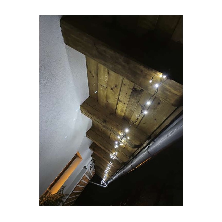 Catena LED da esterno natalizia 500xLED/55m IP44 bianco caldo