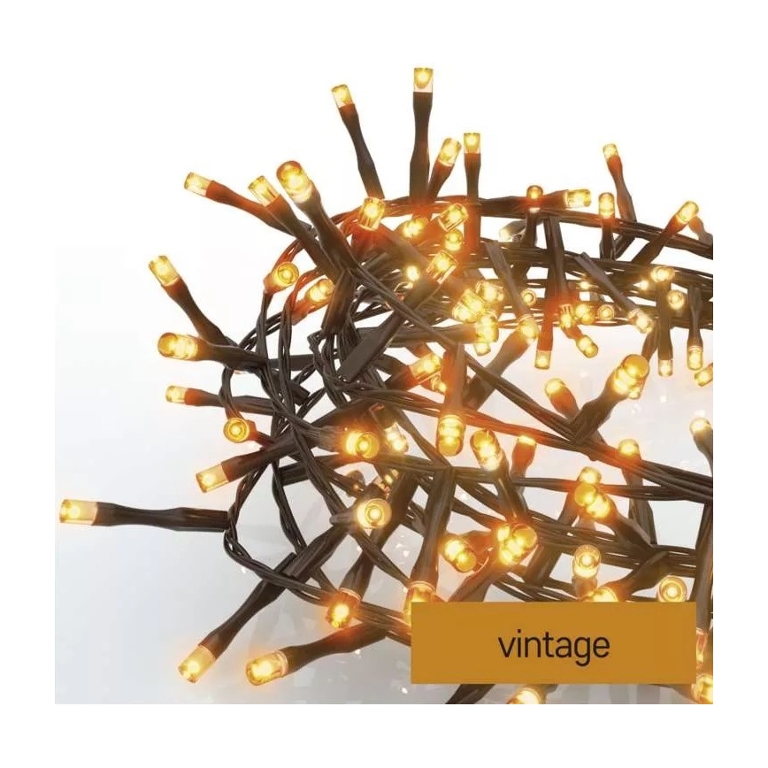 Catena LED da esterno natalizia 600xLED/17m IP44 vintage