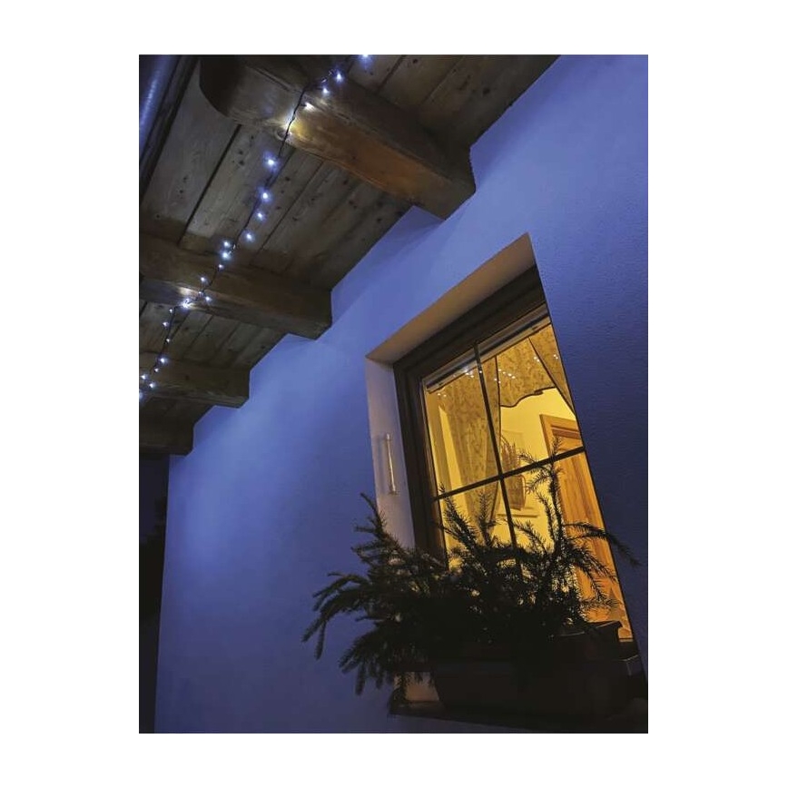 Catena LED da esterno natalizia 80xLED/13m IP44 bianco freddo