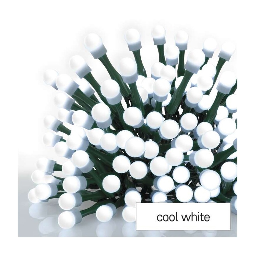 Catena LED da esterno natalizia 80xLED/13m IP44 bianco freddo