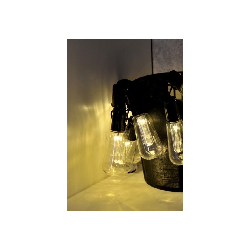 Catena LED decorativa EDISON 2,65 m 10xLED/2xAA