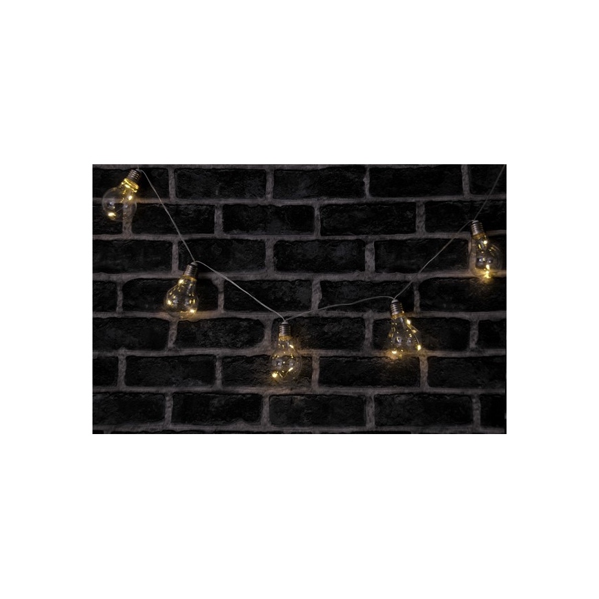 Catena LED decorativa SMOLDER 2,1 m 10xLED/2xAA