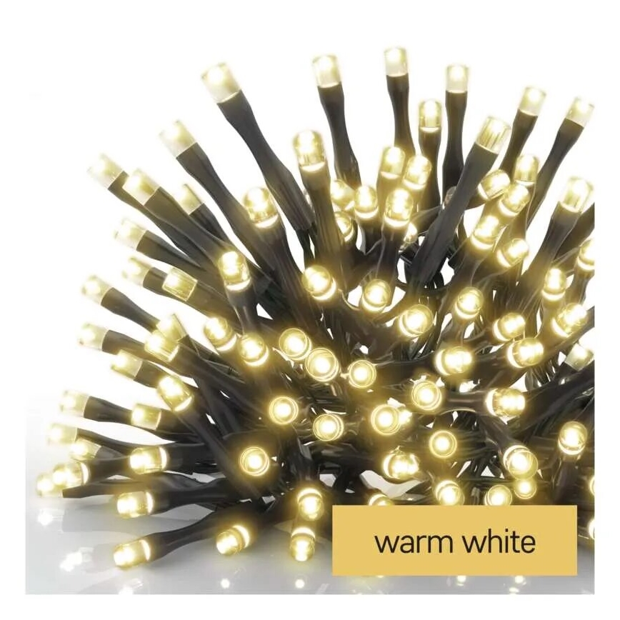 Catena LED natalizia da esterno 100xLED/2,5x0,9m IP44 bianco caldo
