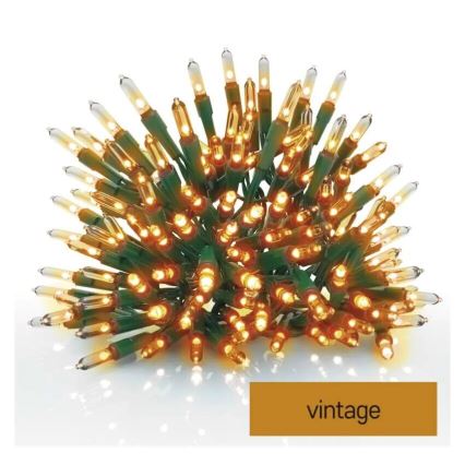 Catena LED natalizia da esterno 150xLED/27,35m IP44 vintage