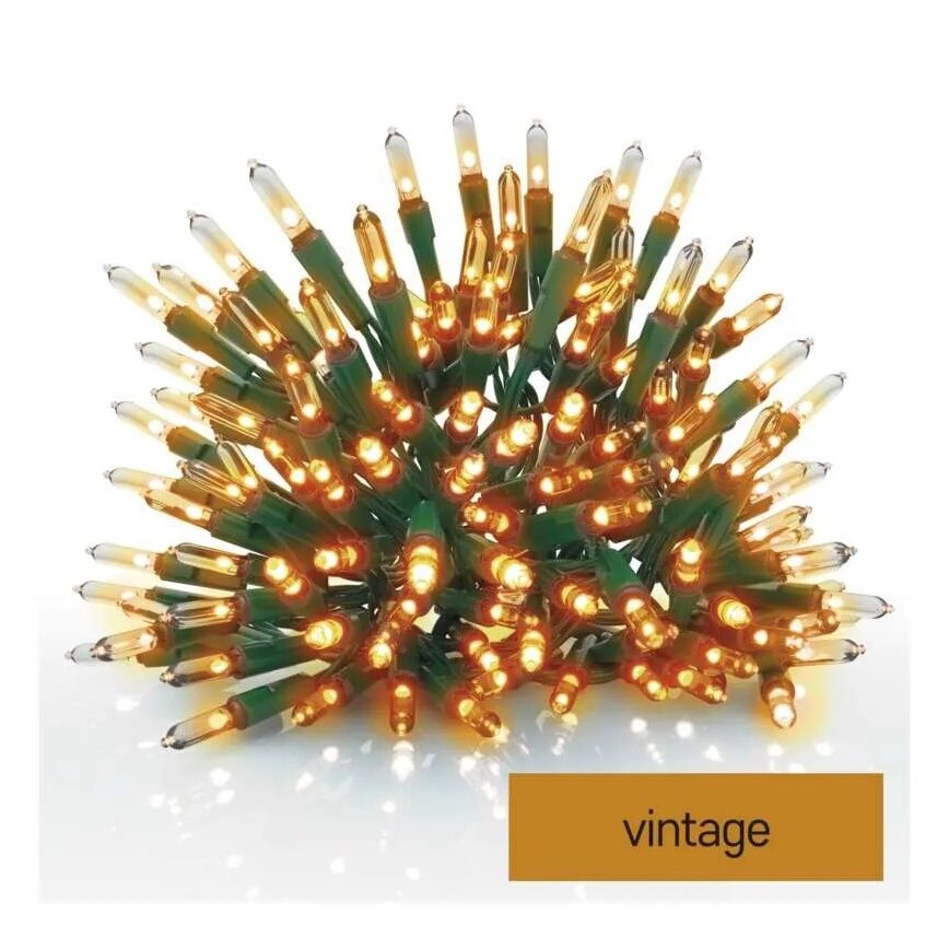 Catena LED natalizia da esterno 150xLED/27,35m IP44 vintage