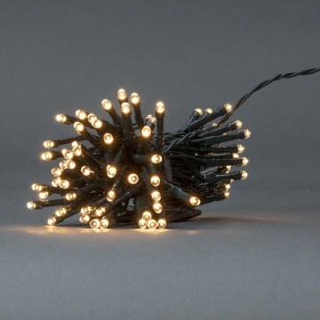 Catena LED natalizia da esterno 48 LED/7 funzioni/3xAA 4,1m IP44 bianco caldo