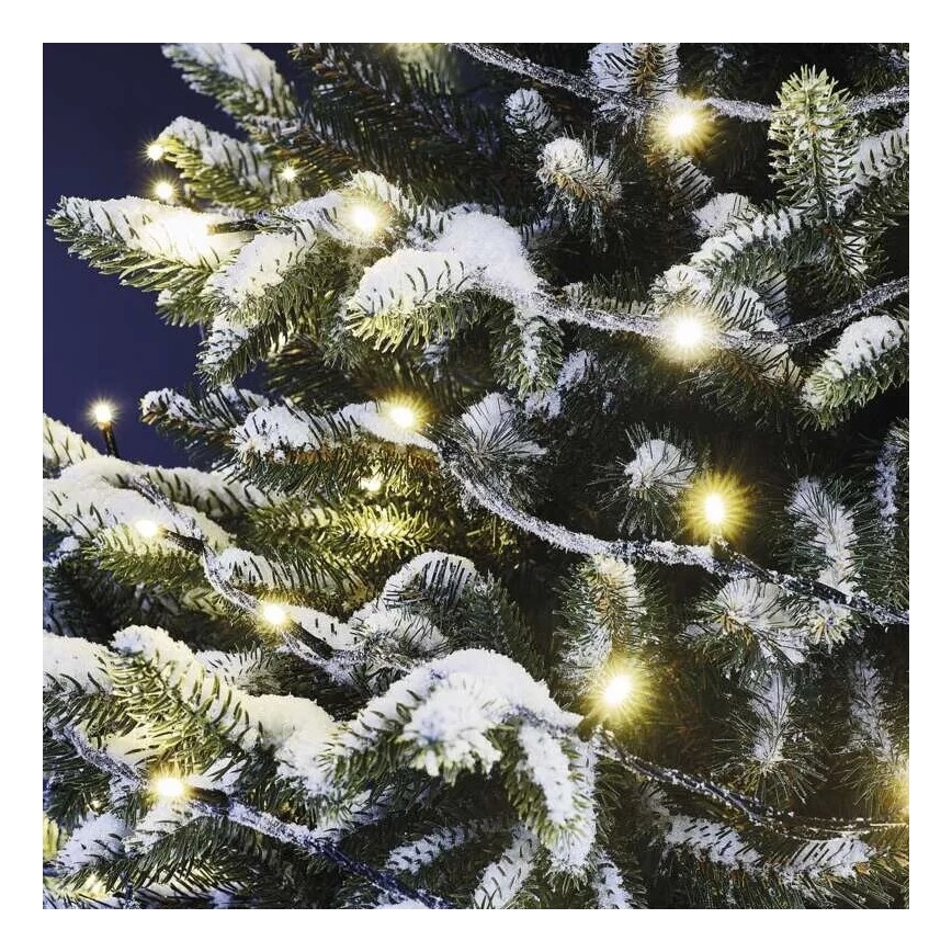 Catena LED natalizia da esterno 50xLED/5m IP44 bianco caldo