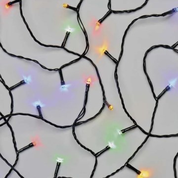 Catena LED natalizia da esterno 50xLED/5m IP44 multicolore