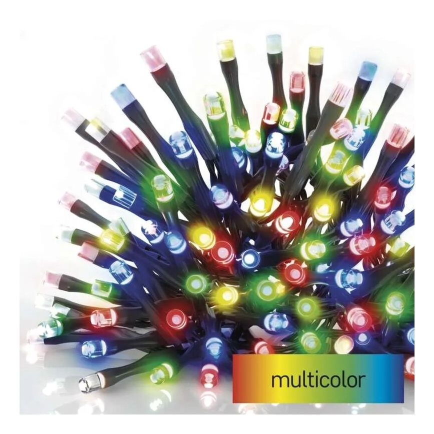 Catena LED natalizia da esterno 50xLED/5m IP44 multicolore