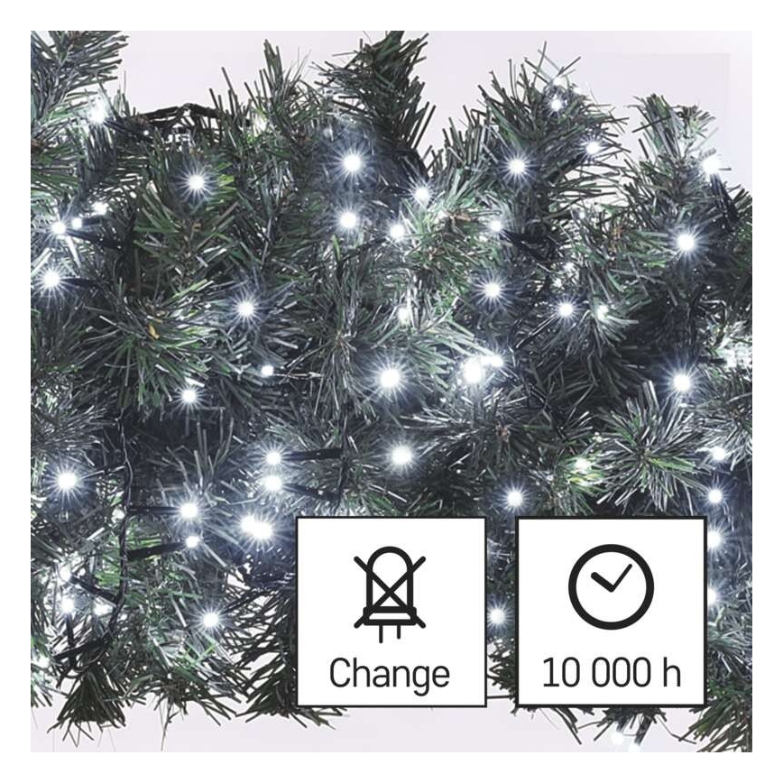 Catena LED natalizia da esterno 600xLED/17m IP44 bianco freddo