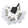 Catena LED solare 10xLED/1,2V 2m 300 mAh IP44 bianco caldo