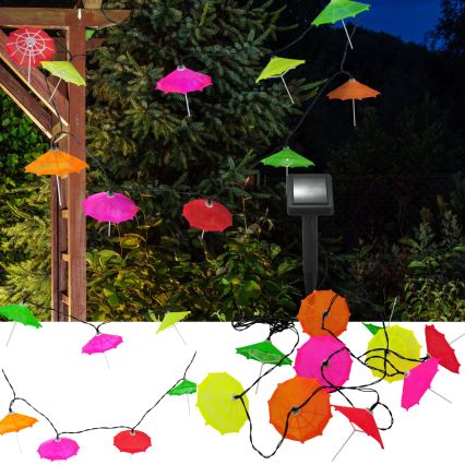 Catena LED solare 10xLED/1,2V 3,8 m IP44 deštníky