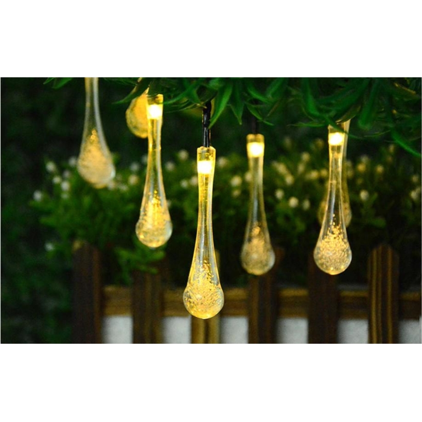 Catena LED solare con sensore crepuscolare 20xLED/0,72W/1,2V 600 mAh 4,7m IP44