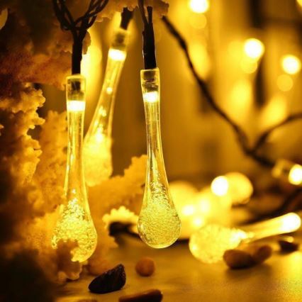 Catena LED solare con sensore crepuscolare 20xLED/0,72W/1,2V 600 mAh 4,7m IP44