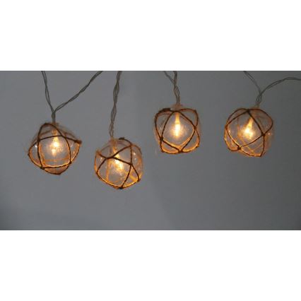 Catena luci LED decorativa AHNE 10xLED/2xAA 2,1 m bianco caldo