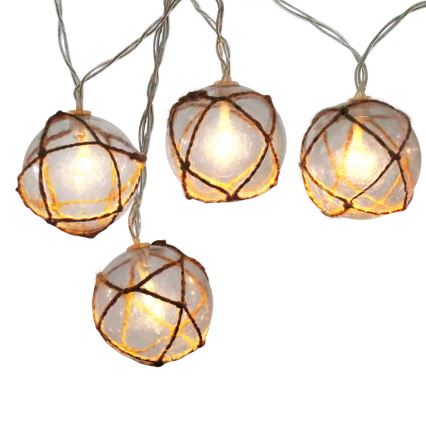 Catena luci LED decorativa AHNE 10xLED/2xAA 2,1 m bianco caldo