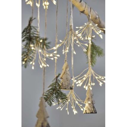 Catena luminosa 150 LED, 5,35 m, bianco caldo