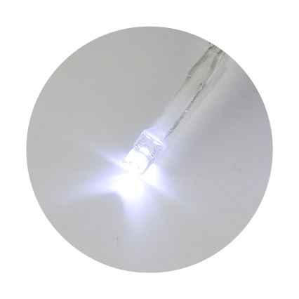 Catena luminosa 20 LED, 2 funzioni, 2,4 m, bianco freddo