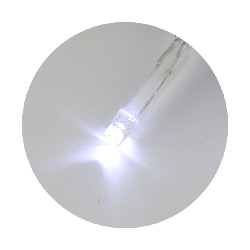 Catena luminosa 20 LED, 2 funzioni, 2,4 m, bianco freddo