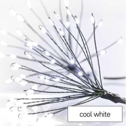 Catena luminosa 300 LED/8,2m bianco freddo