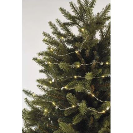 Catena luminosa a LED 20xLED/2xAA 2,2 m bianco caldo