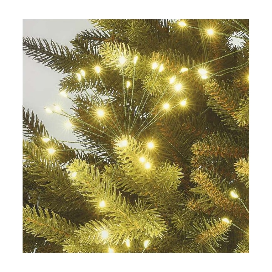 Catena luminosa a LED, 300 LED, 5,2+3 m, bianco caldo