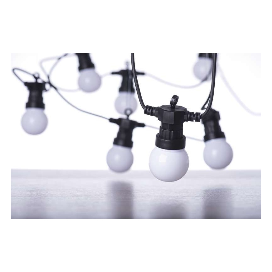 Catena luminosa decorativa da esterno 10xLED/10m IP44 bianco