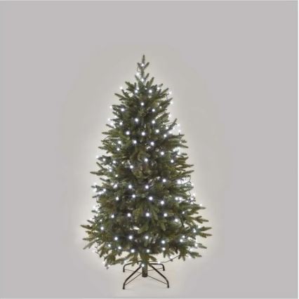 Catena luminosa LED 200 LED, 8 modalità, 20 m, IP44, bianco freddo