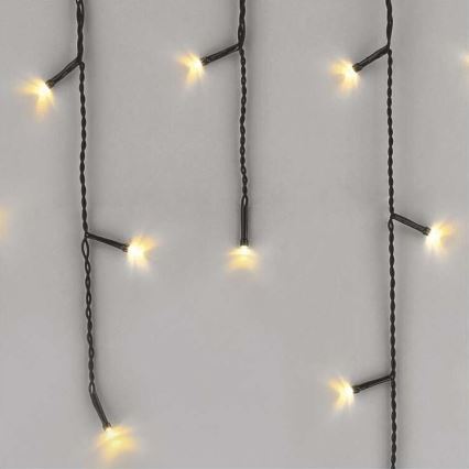 Catena luminosa LED da esterno 200 LED, 8 modalità, 8,6 m, IP44, bianco caldo