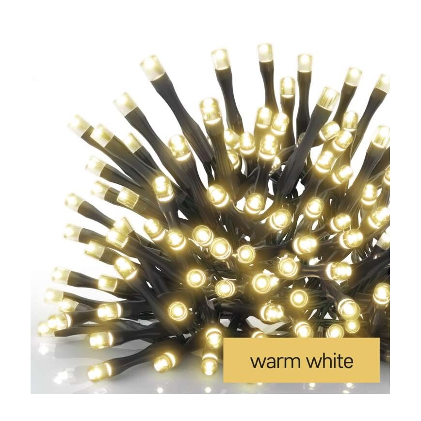 Catena luminosa LED da esterno 80xLED/3xAA 6,1 m IP44 bianco caldo