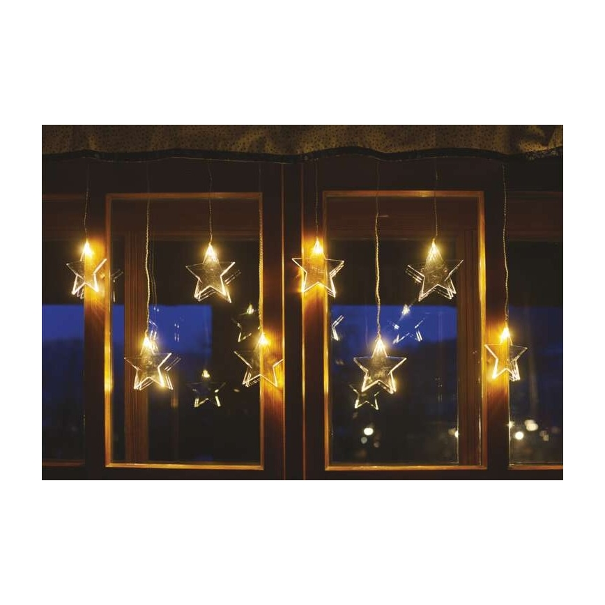 Catena luminosa LED da esterno a forma di stelle 8xLED/5,84m IP44