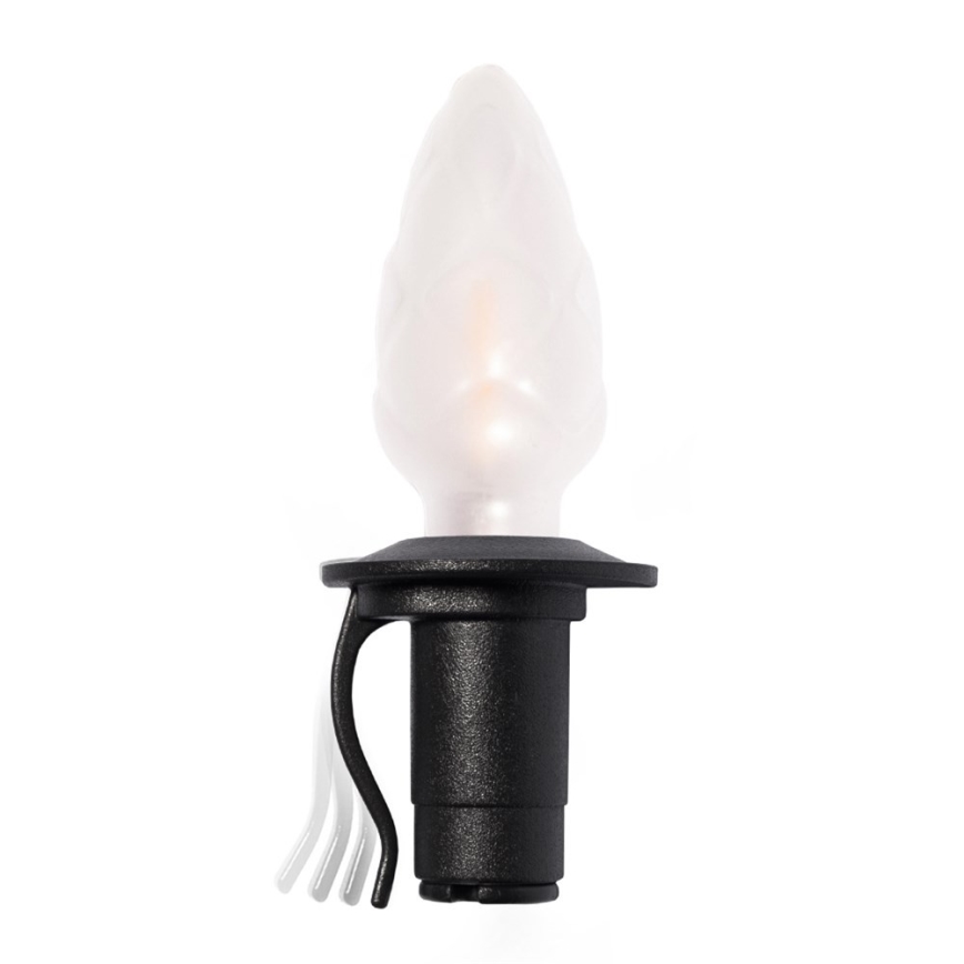 Ghirlanda LED da esterno set di prolunga CONE FILAMENT 20xE10 14m multicolore/bianco caldo IP44, Prodotto nell'UE