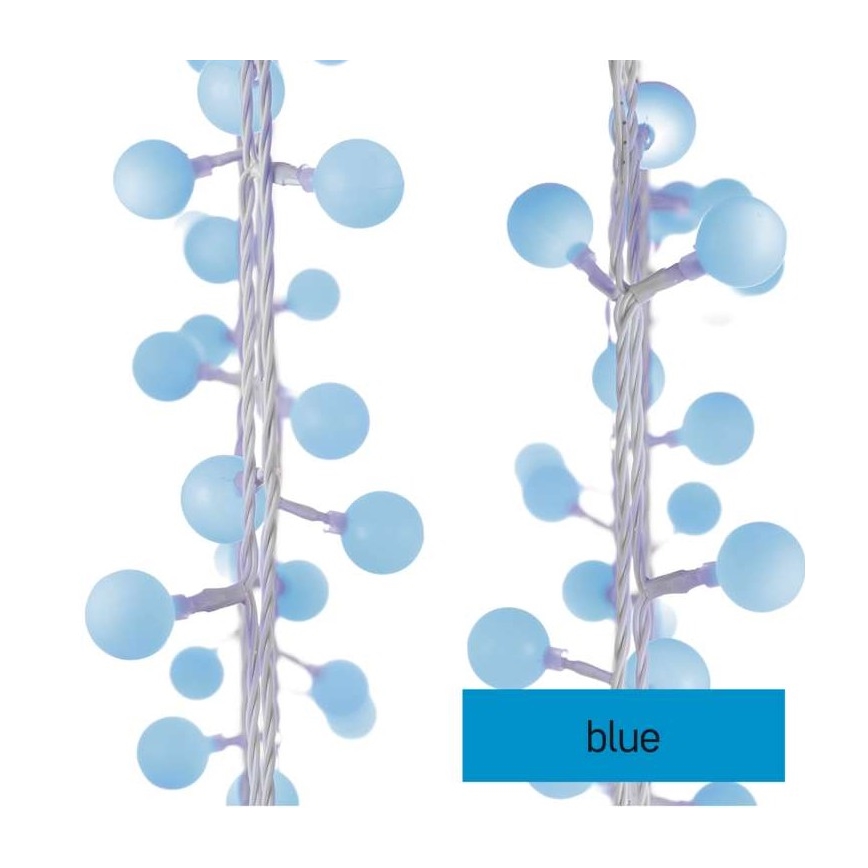 Catena luminosa LED natalizia da esterno 40xLED/9m IP44 blu