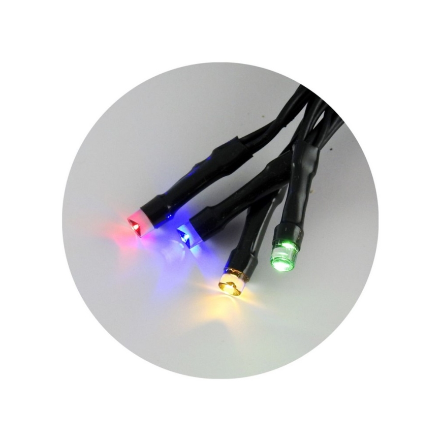Catena luminosa LED per esterni 10,8 m, 100 LED, 2 funzioni, IP44, multicolore