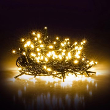 Catena luminosa LED per esterni, 1000 LED, 105 m, bianco caldo, IP44