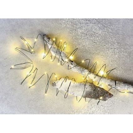 Catena luminosa LED per esterni 150xLED/20m IP44 bianco caldo